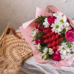 Букет из клубники «Акварель»